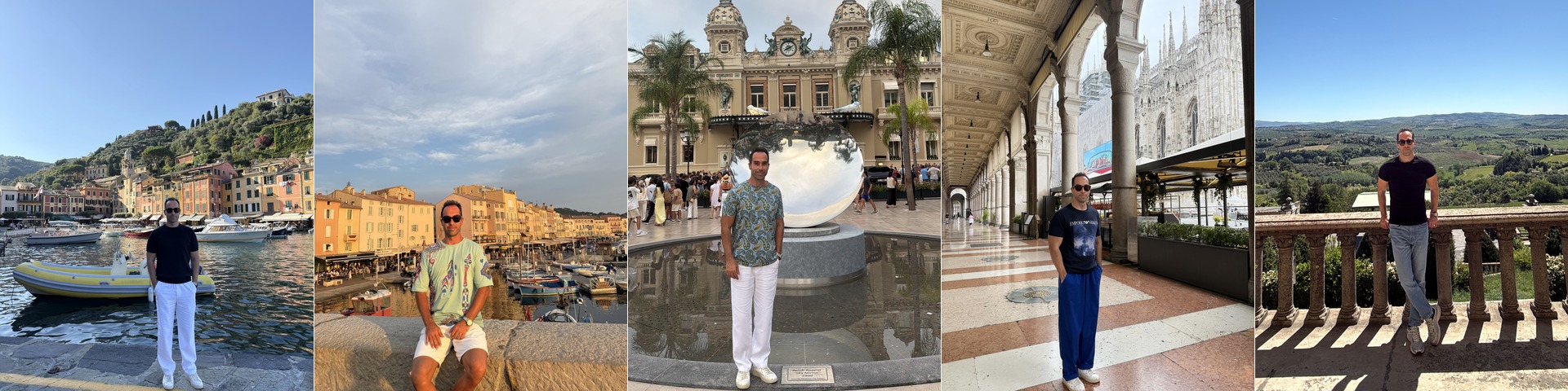 Five photos of Mert Tolay in Italian locations
