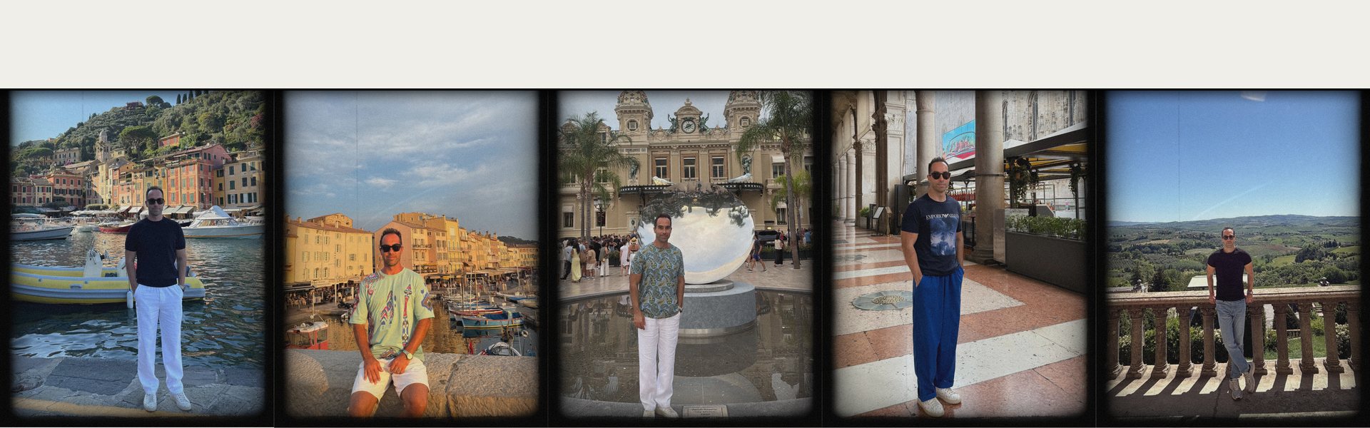 Five photos of Mert Tolay in Italian locations
